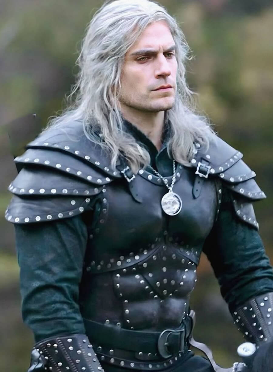 Geralt of Rivia The Witcher 3 Black Leather Jacket