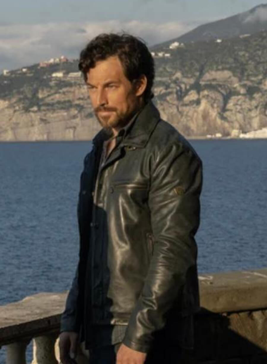 Giacomo Gianniotti Deceitful Love Black Leather Jacket