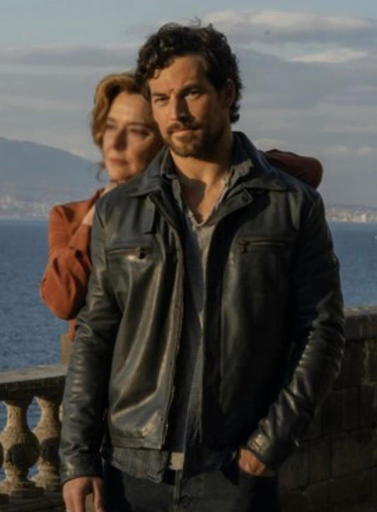 Giacomo Gianniotti Deceitful Love Black Leather Jacket