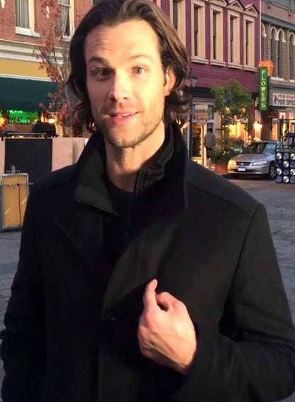Gilmore Girls Jared Padalecki Black Wool Coat