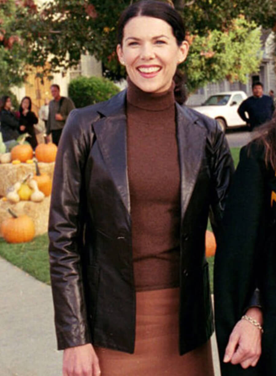 Gilmore Girls Lorelai Gilmore Black Leather Blazer