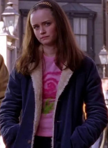 Gilmore Girls Rory Gilmore Blue Shearling Jacket