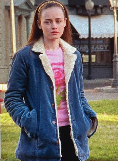 Gilmore Girls Rory Gilmore Blue Shearling Jacket