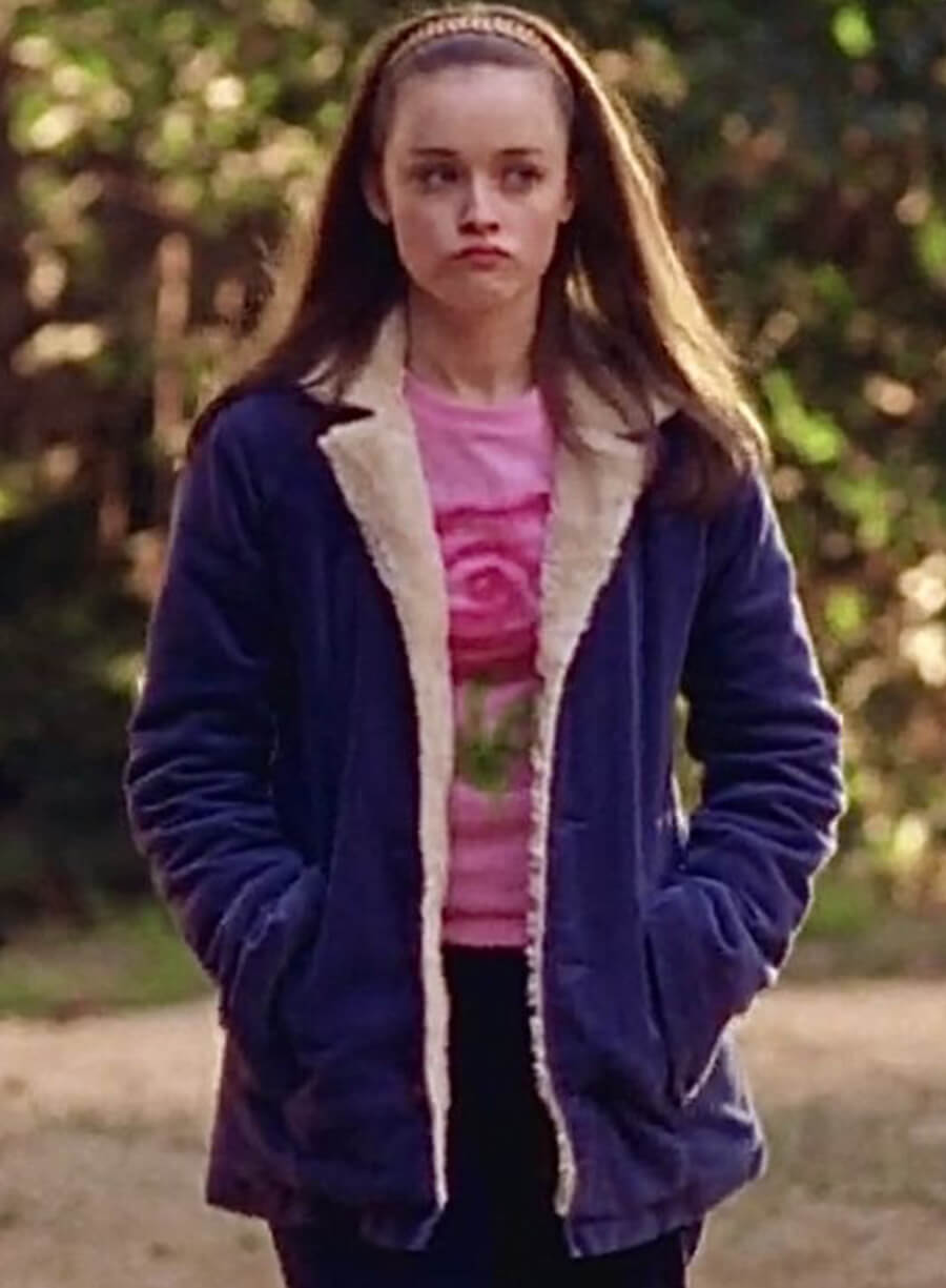 Gilmore Girls Rory Gilmore Blue Shearling Jacket