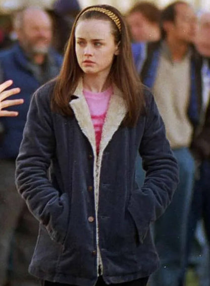Gilmore Girls Rory Gilmore Blue Shearling Jacket
