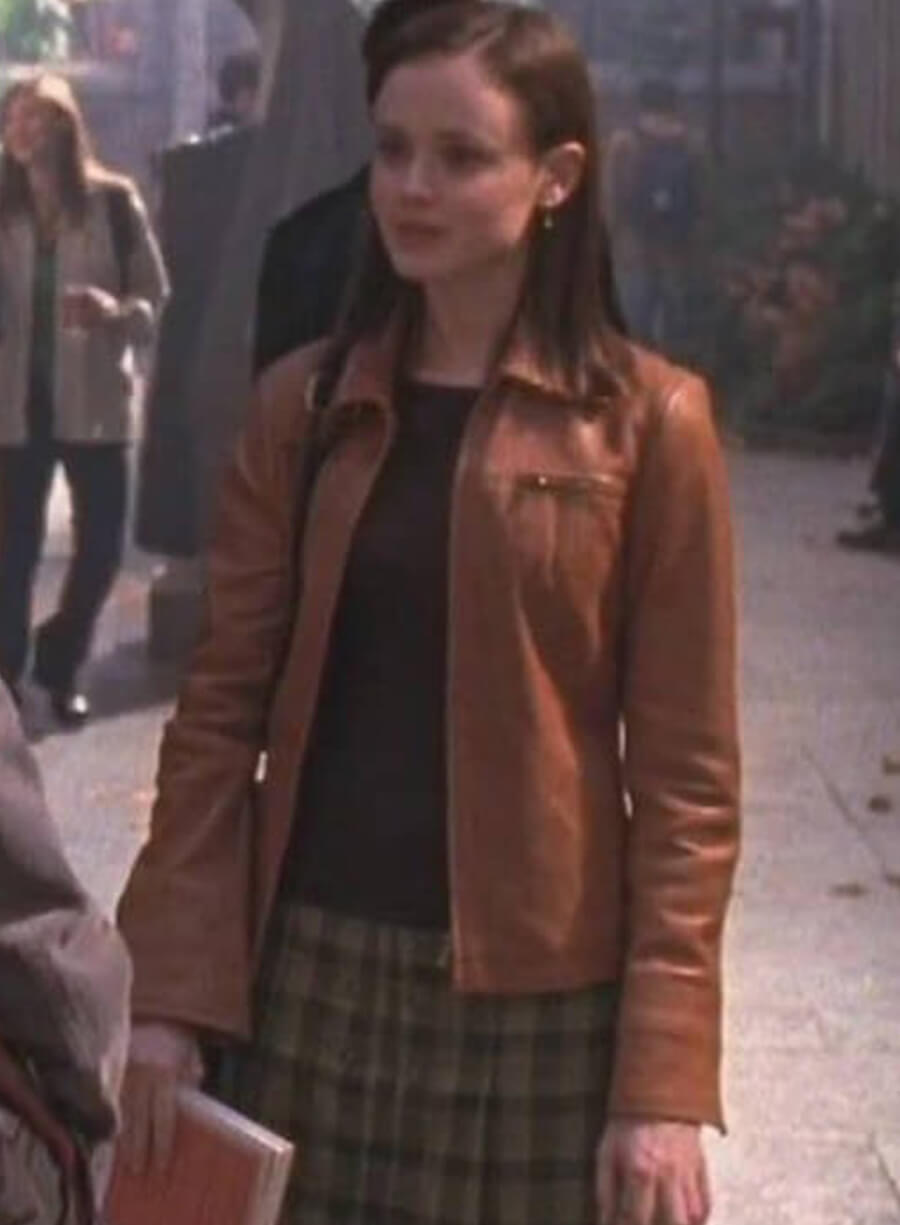 Gilmore Girls Rory Gilmore Brown Leather Jacket
