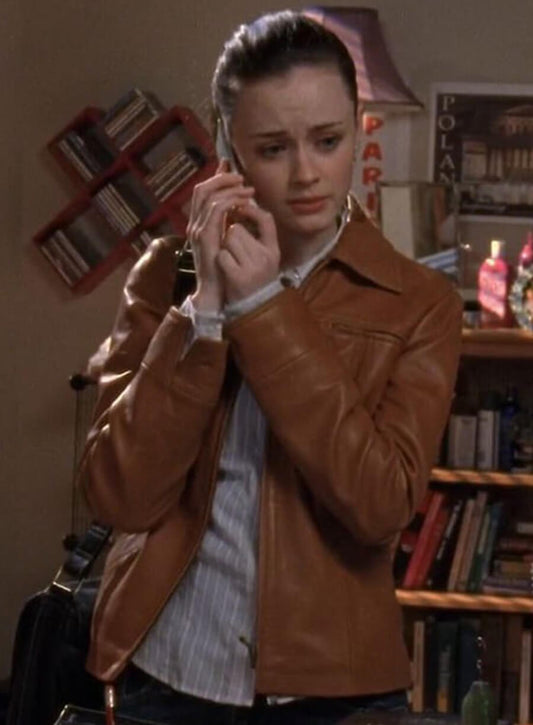 Gilmore Girls Rory Gilmore Brown Leather Jacket