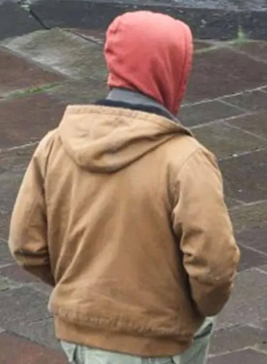 Glen Powell The Running Man 2025 Brown Jacket