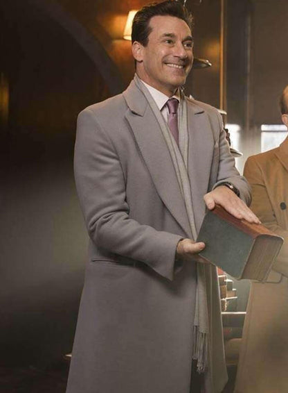 Good Omens Jon Hamm Off White Coat