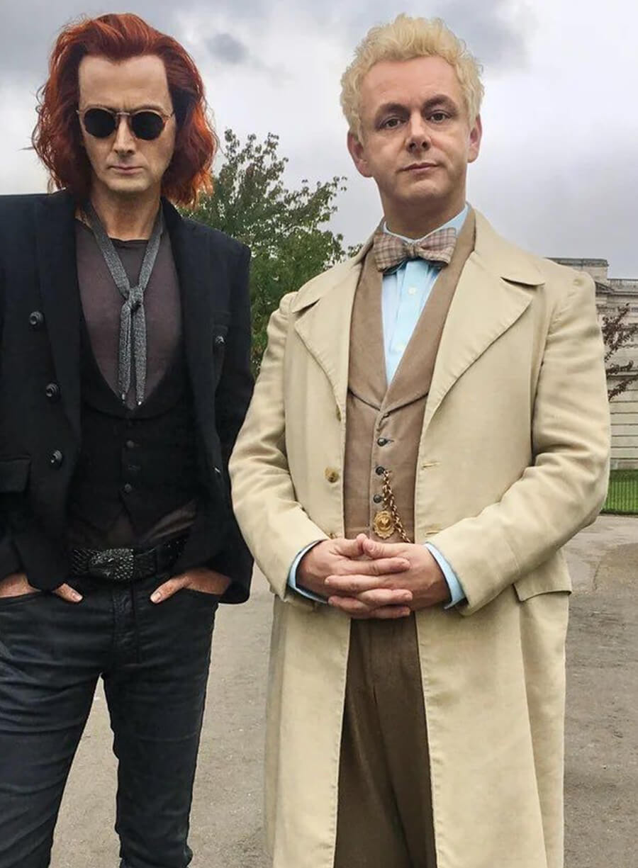 Good Omens Michael Sheen Cotton Coat