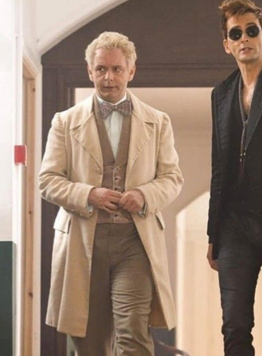 Good Omens Michael Sheen Cotton Coat