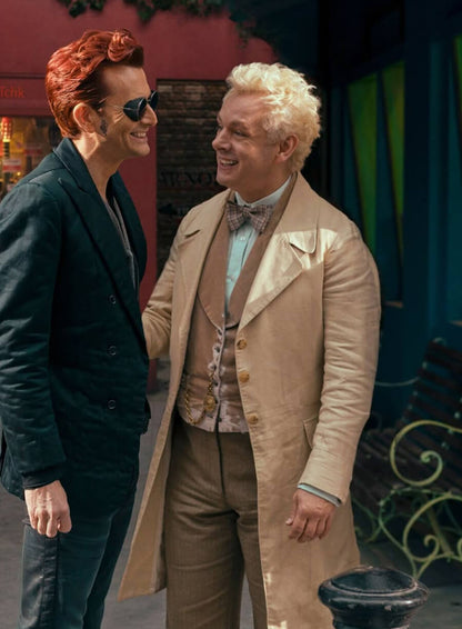Good Omens Michael Sheen Cotton Coat