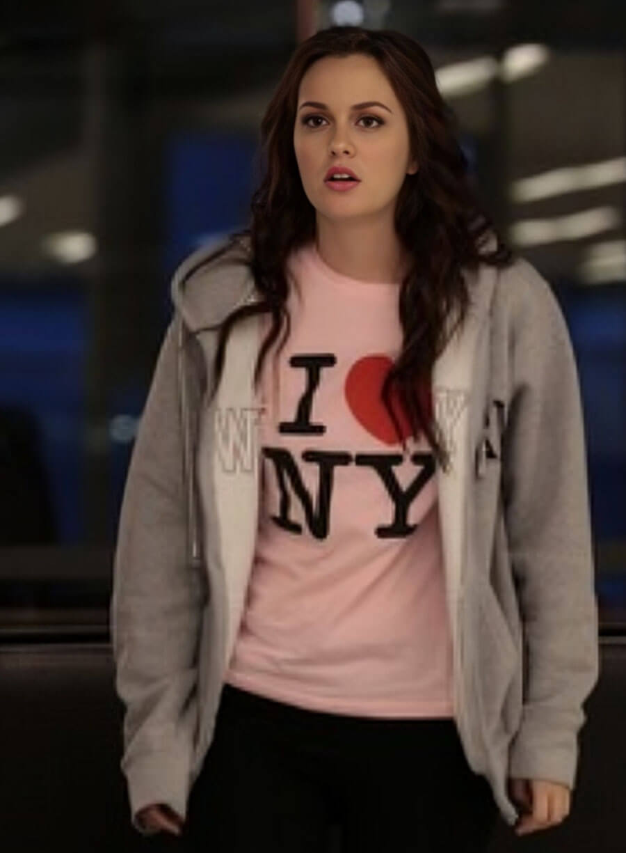  Gossip Girl  Blair Waldrof Grey Hoodie