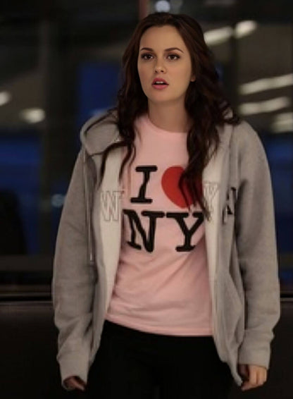  Gossip Girl  Blair Waldrof Grey Hoodie