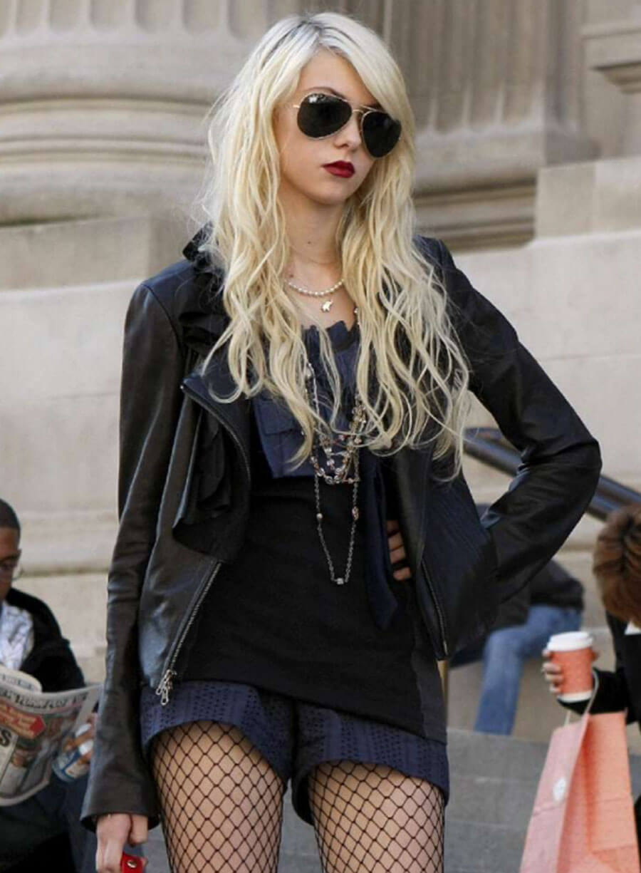 Gossip Girl Jenny Humphrey Black Leather Jacket