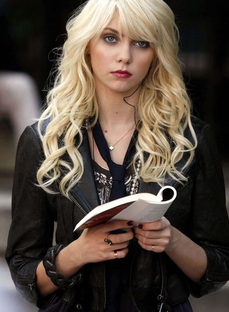 Gossip Girl Jenny Humphrey Black Leather Jacket