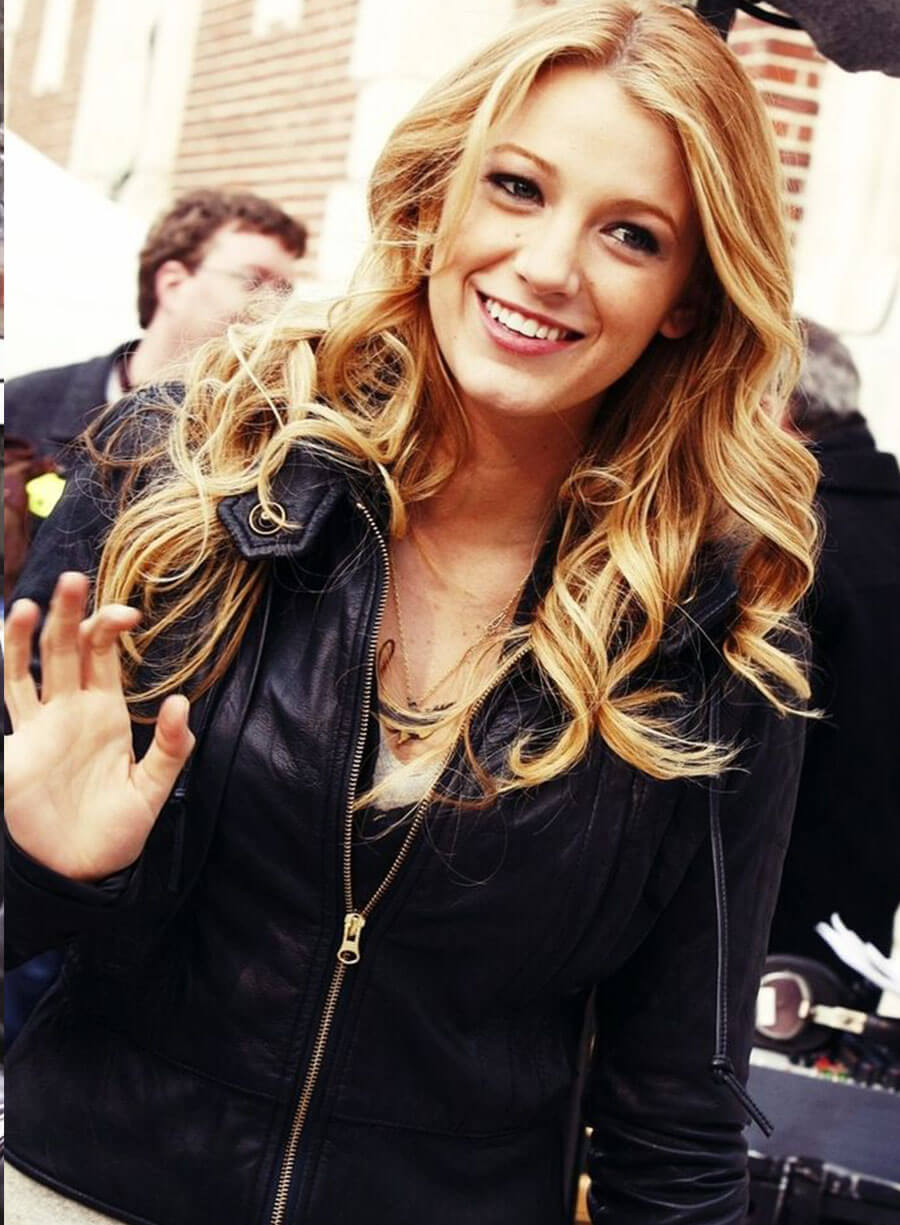 Gossip Girl Serena van der Black leather jacket 