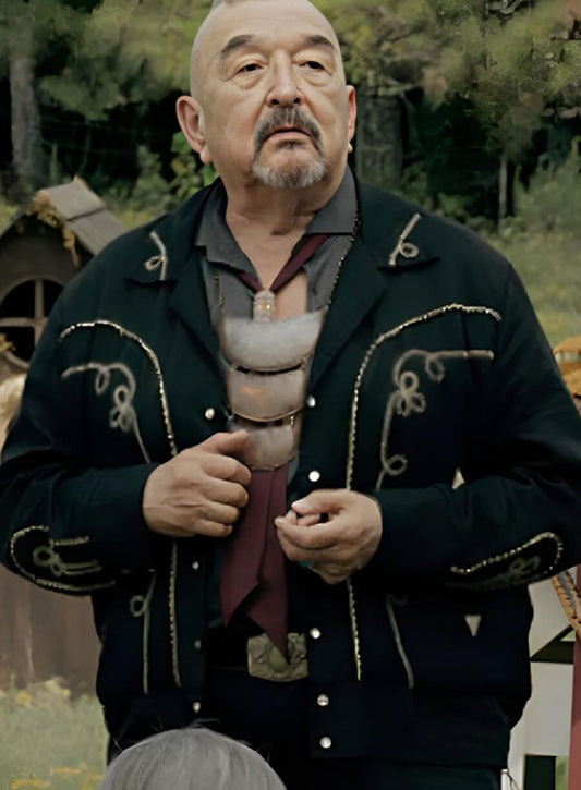 Graham Greene Tulsa King Black Western Jacket