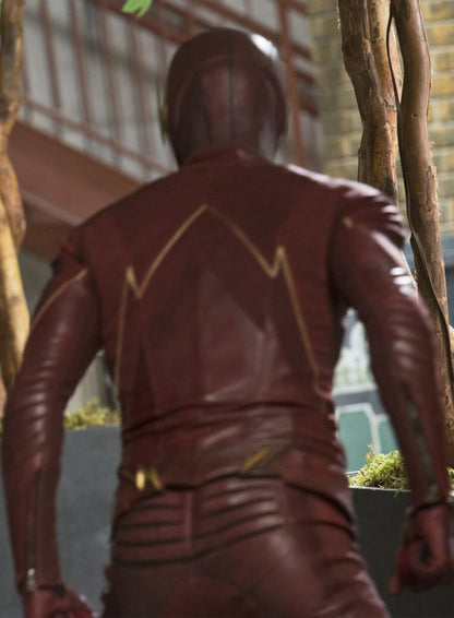Grant Gustin The Flash Leather Costume Jacket
