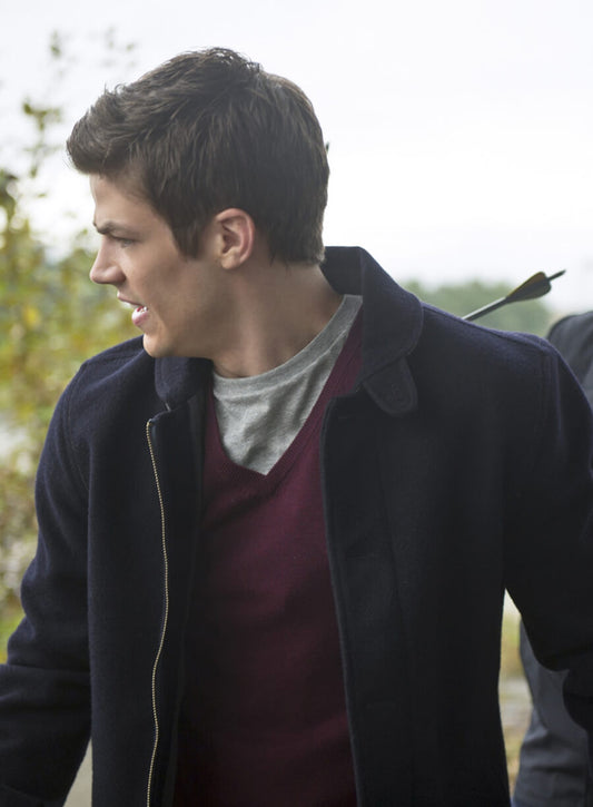 Grant Gustin The Flash Wool Jacket