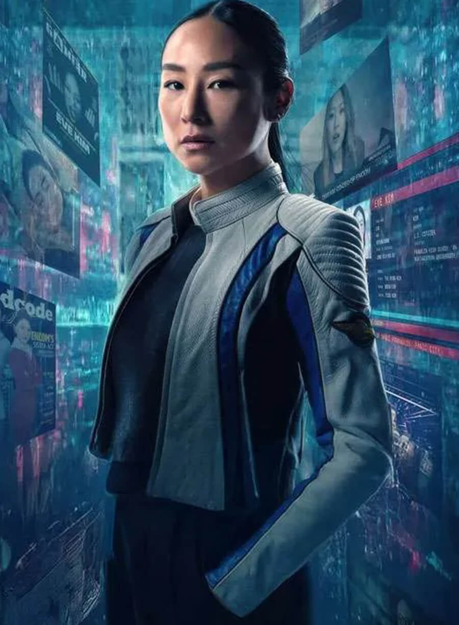 Greta Lee Tron Ares Leather Jacket