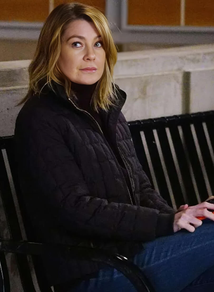 Grey’s Anatomy S12 Dr. Meredith Grey Black Jacket