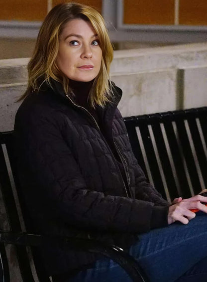 Grey’s Anatomy S12 Dr. Meredith Grey Black Jacket