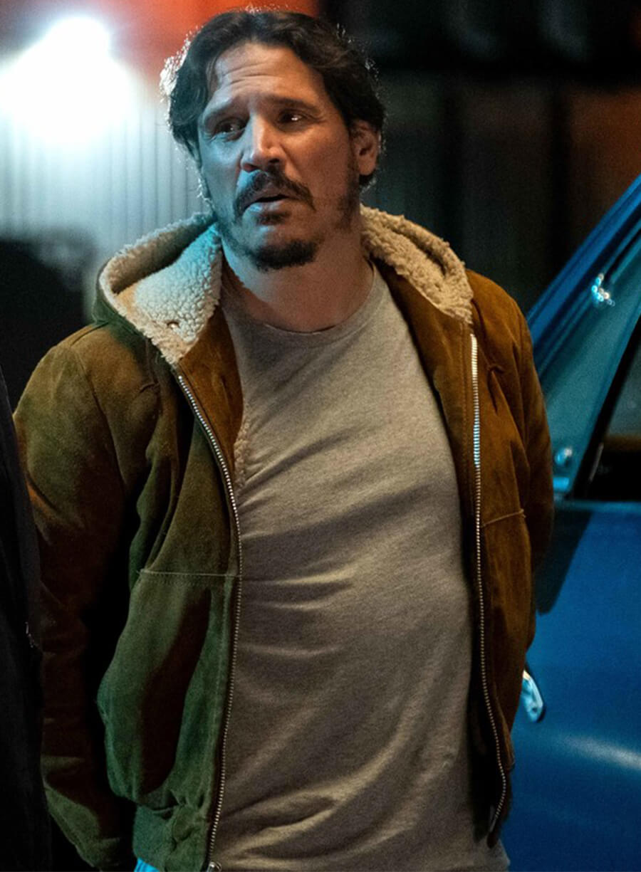 Gustavo Zapata Snowfall Brown Suede Hooded Jacket