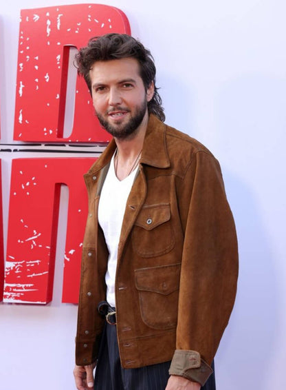Guy Burnet Landman Brown Suede Leather Jacket