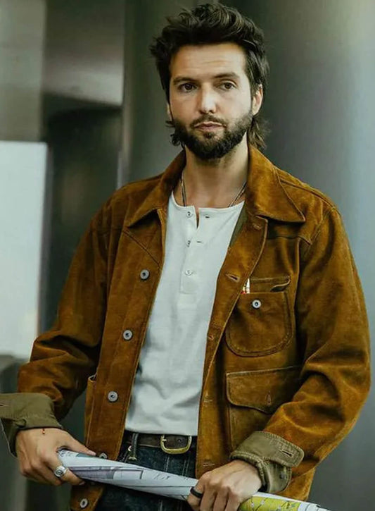Guy Burnet Landman Brown Suede Leather Jacket
