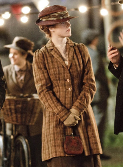 Gwen Dawson Downton Abbey Plaid Coat