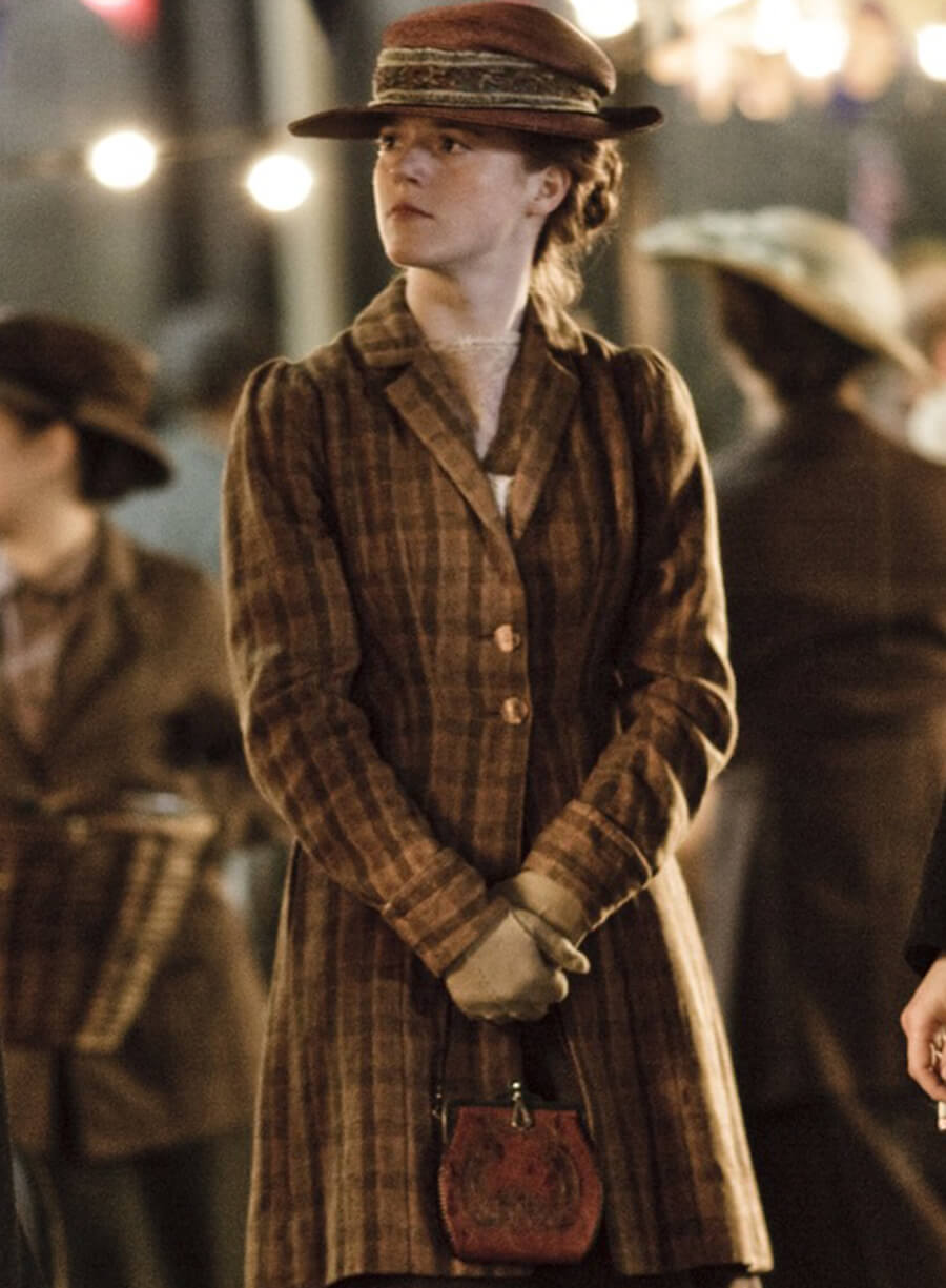 Gwen Dawson Downton Abbey Plaid Coat