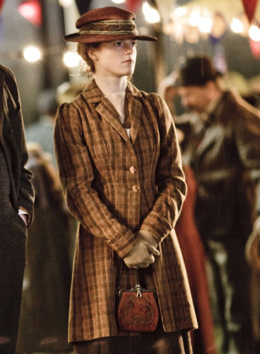 Gwen Dawson Downton Abbey Plaid Coat