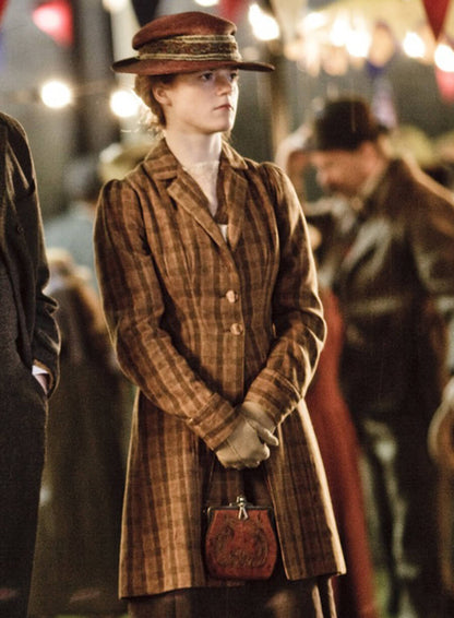 Gwen Dawson Downton Abbey Plaid Coat