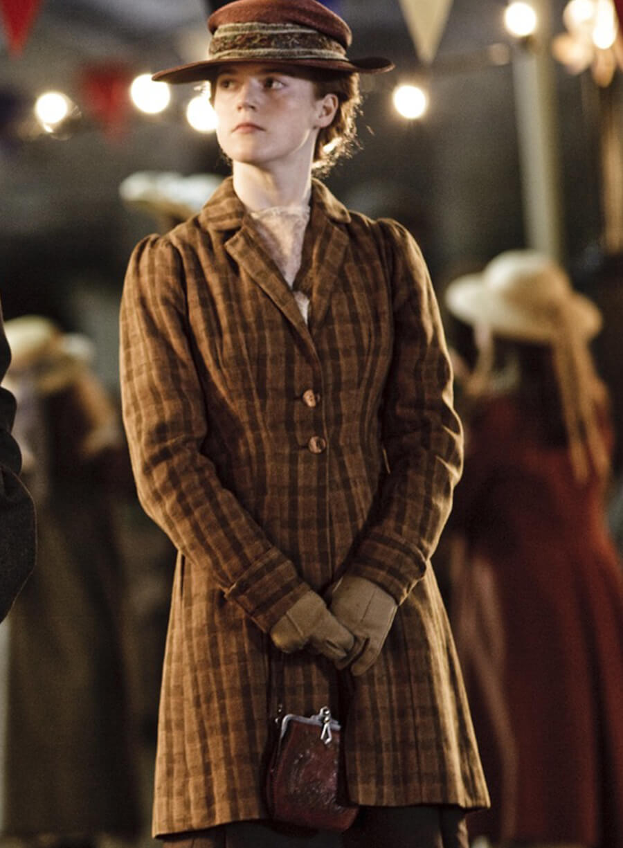 Gwen Dawson Downton Abbey Plaid Coat