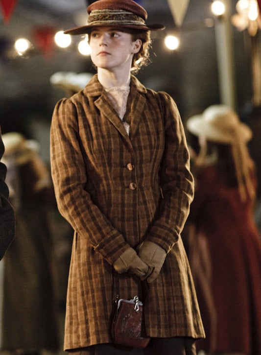 Gwen Dawson Downton Abbey Plaid Coat