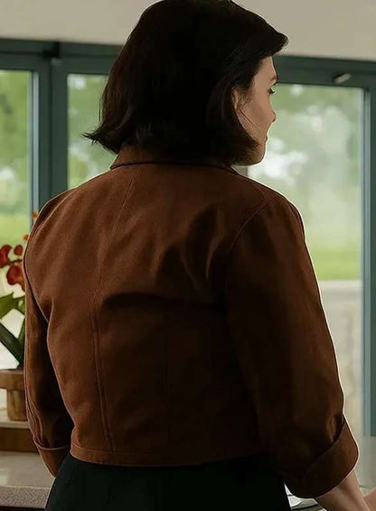 Gwyneth Keyworth Death Valley 2025 Brown Cropped Blazer