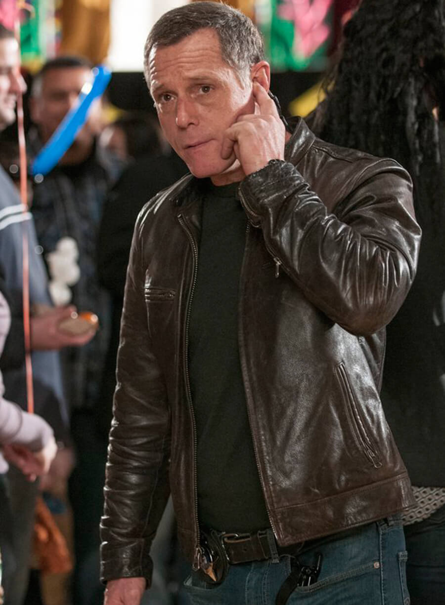Hank Voight Chicago P.D. Brown Leather Jacket