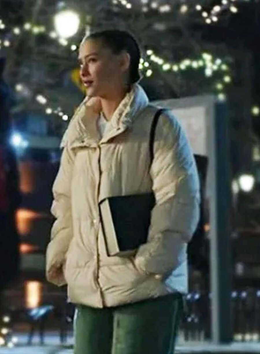 Hannah Copeland The Recruit White Puffer Jacket