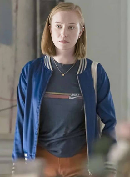 Hannah Einbinder Hacks Blue Bomber Jacket