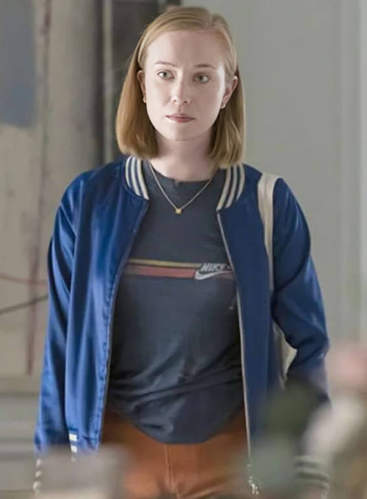 Hannah Einbinder Hacks Blue Bomber Jacket