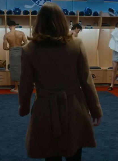 Hannah Wells Off Campus 2026 Brown Wool Coat