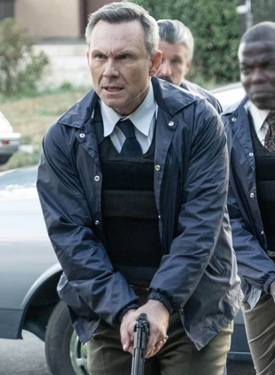 Harry Morgan Dexter Original Sin Blue Jacket