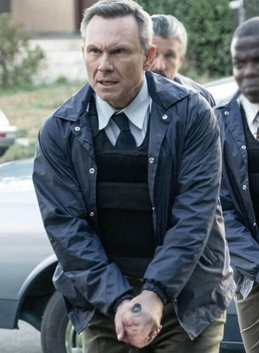 Harry Morgan Dexter Original Sin Blue Jacket