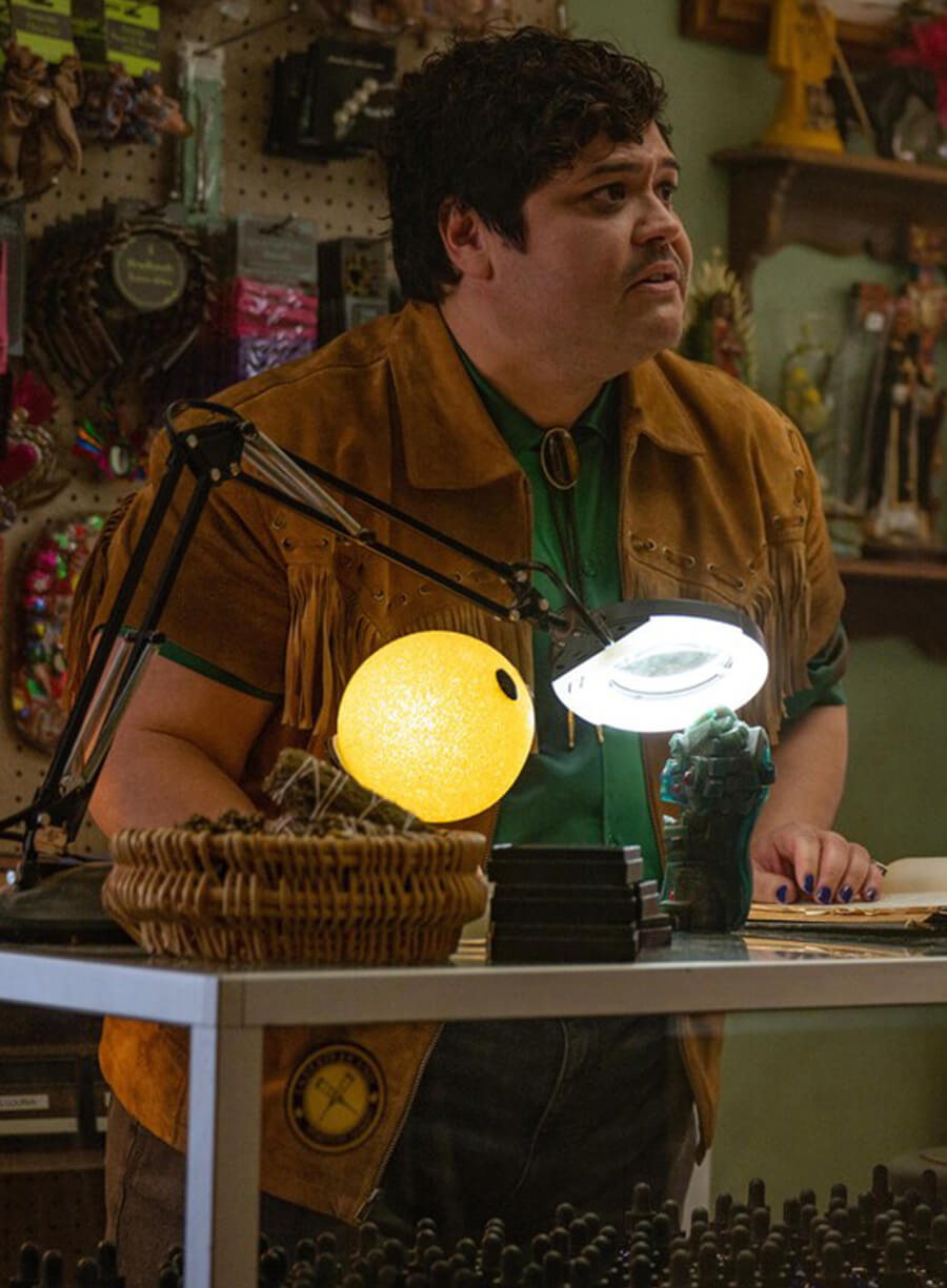 Harvey Guillén Claudio Alexander and the Terrible Fringe Jacket