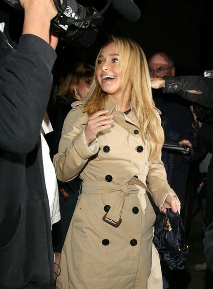 Hayden Panettiere Beige Trench Coat