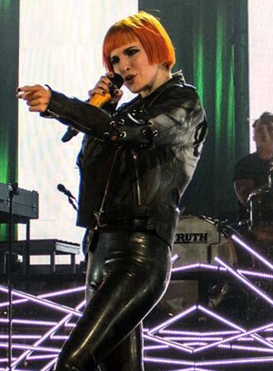 Hayley Williams Grow Up  Black Leather Jacket