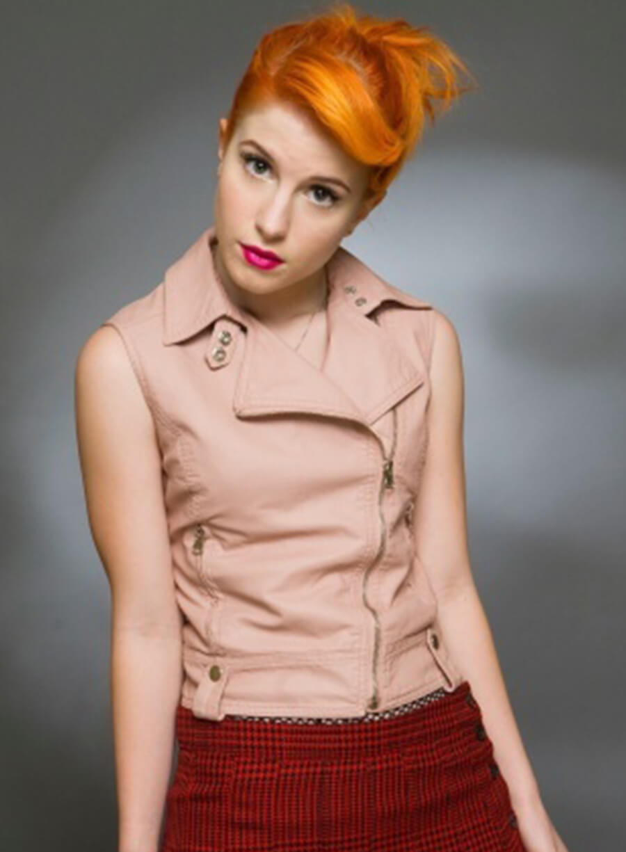 Hayley Williams Pink Leather Vest
