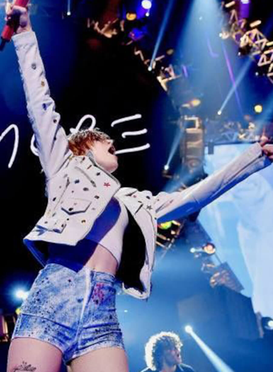 Hayley Williams White Leather Jacket