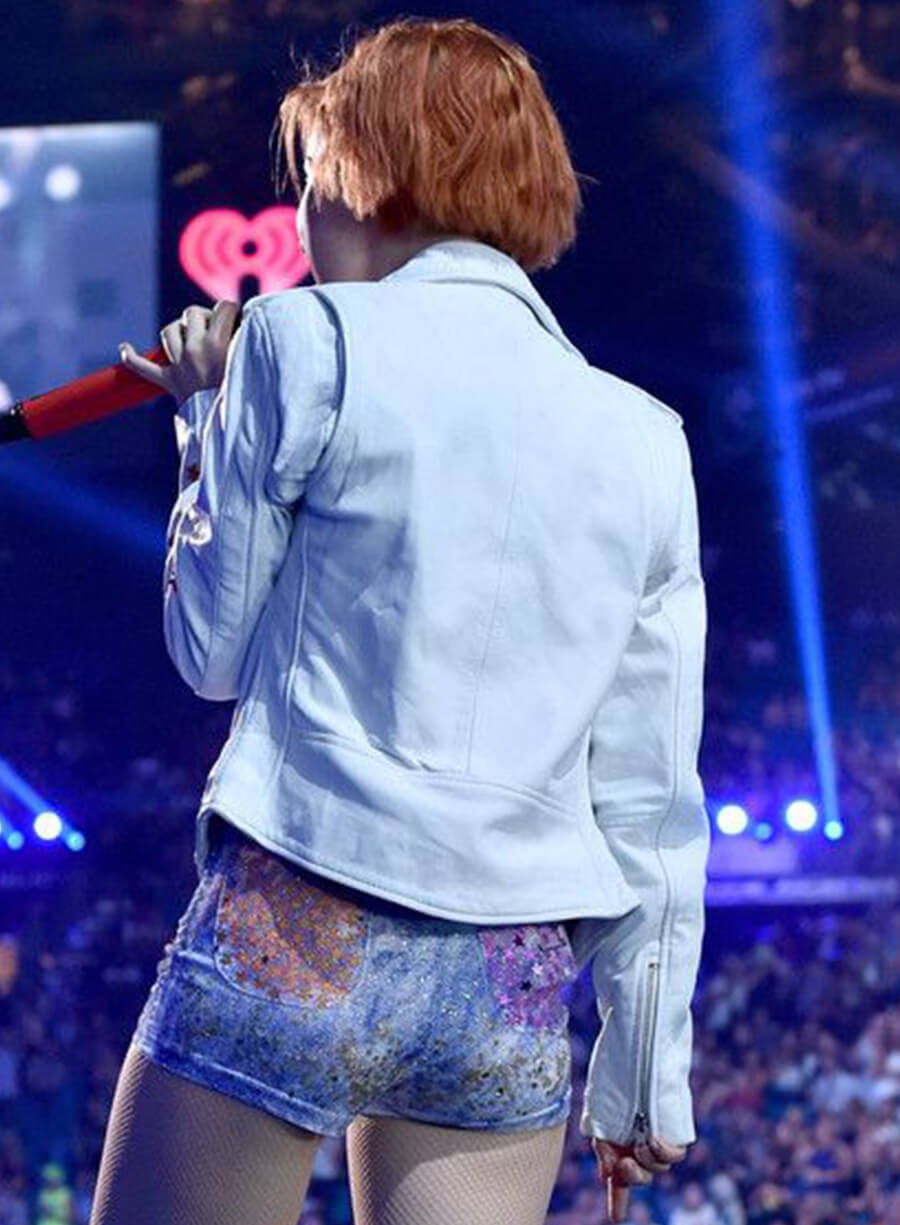 Hayley Williams White Leather Jacket